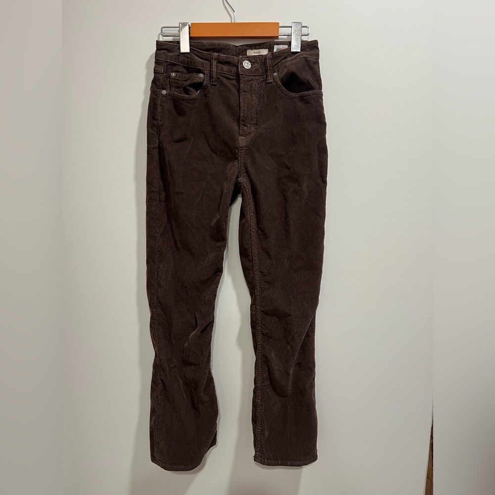 NOEND Brown Kick Flare Corduroy Pants